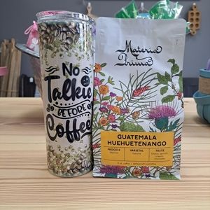 "No Talkie Before Coffee" 20oz Skinny Tumbler